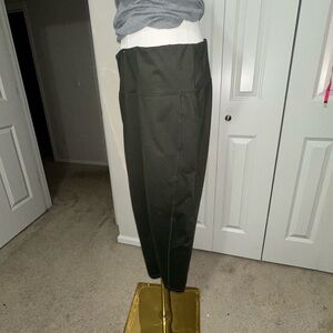 Ideology Olive Green Cropped Tapered Women's Pants